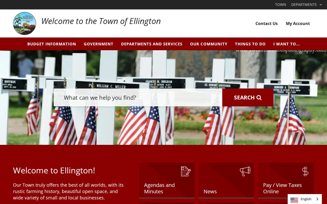 Ellington warrant records official town portal